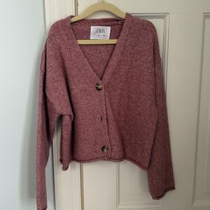 Zara Rose Buttoned Cardigan 8/9